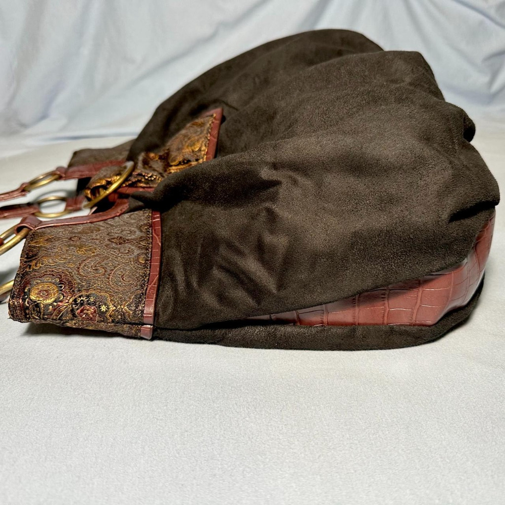 Vintage black, red and gold whimsygoth shoulder bag from Coldwater Creek - Picture 4 of 8